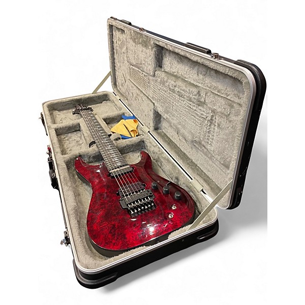 Used Schecter Guitar Research C-7 FR-S Apocalypse 7-String  Red Reign Solid Body Electric Guitar