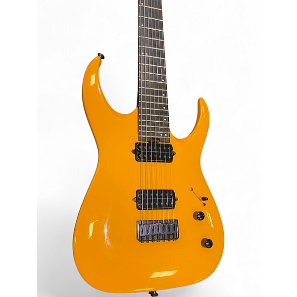 Used Jackson Pro Series Misha Mansoor Signature Juggernaut HT7 with Ebony Signal Yellow Solid Body Electric Guitar