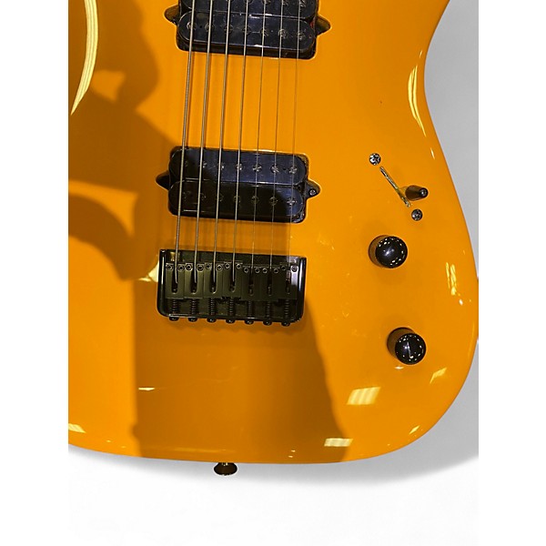 Used Jackson Pro Series Misha Mansoor Signature Juggernaut HT7 with Ebony Signal Yellow Solid Body Electric Guitar