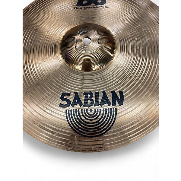 Used SABIAN 14in B8 Thin Crash Cymbal
