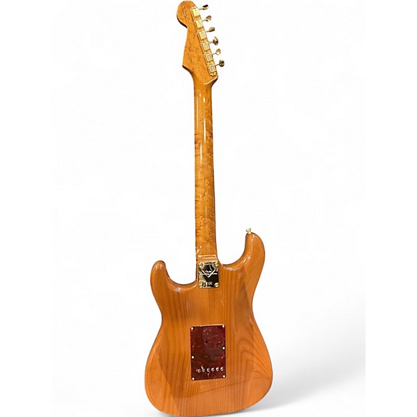 Used Fender A9 Artisan Maple Burl Stratocaster Aged Natural Solid Body Electric Guitar