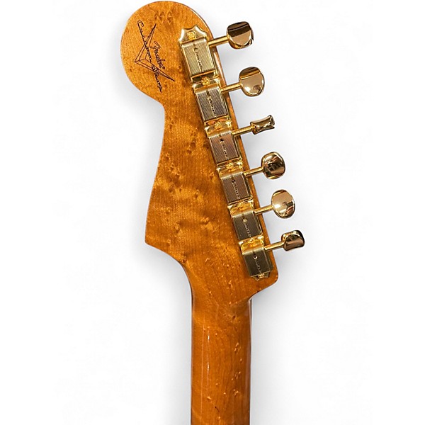 Used Fender A9 Artisan Maple Burl Stratocaster Aged Natural Solid Body Electric Guitar