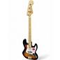 Used Squier Affinity Jazz Bass 2 Tone Sunburst Electric Bass Guitar thumbnail