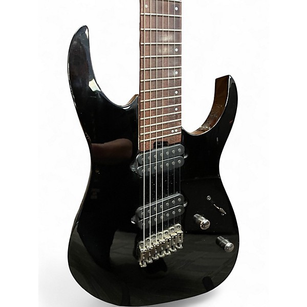Used Ibanez RGMS7 BLACK  Solid Body Electric Guitar