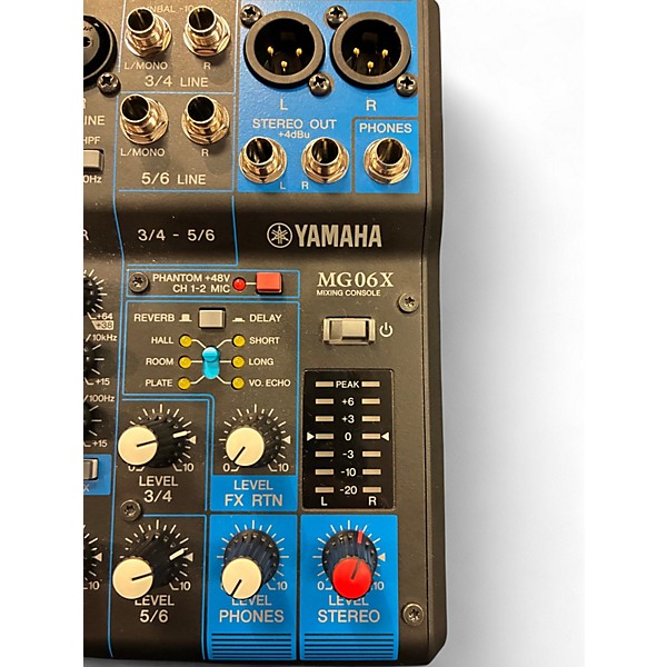 Used Yamaha MG06X Unpowered Mixer