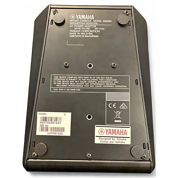 Used Yamaha MG06X Unpowered Mixer