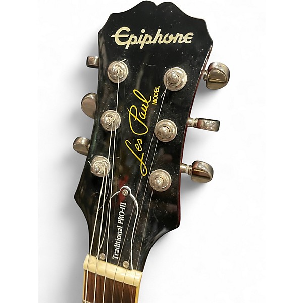 Used Epiphone Les Paul Traditional PRO III Gold Top Solid Body Electric Guitar