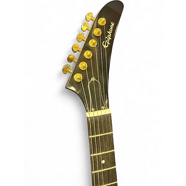 Used Epiphone Explorer Natural Solid Body Electric Guitar