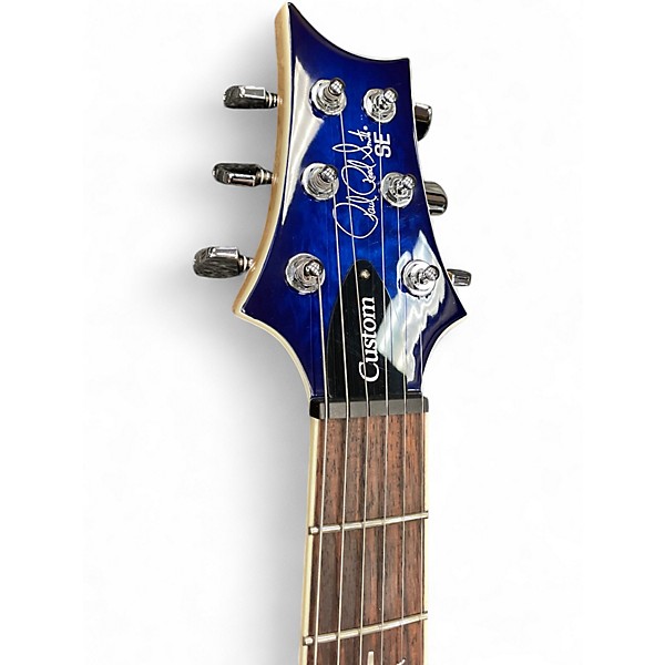 Used PRS SE Custom 22 Semi-Hollowbody Blue Burst Hollow Body Electric Guitar
