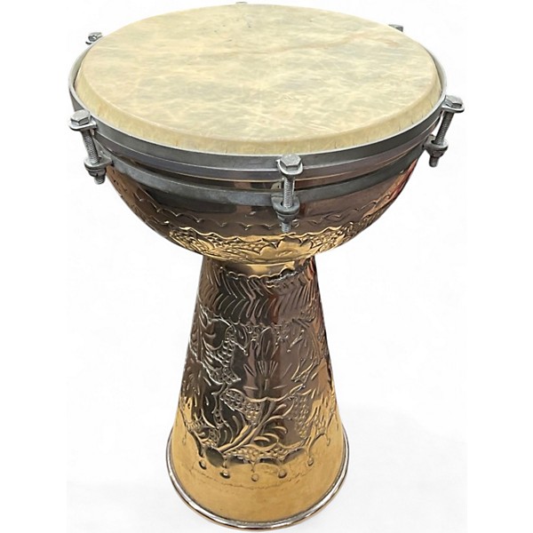 Used Mid East Mfg  Metal Darbuka Hand Drum