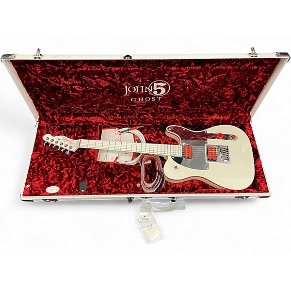 Used Fender John 5 Signature Ghost White Solid Body Electric Guitar