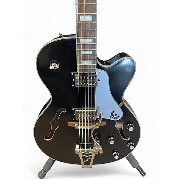Used Epiphone Emperor Swingster Black Hollow Body Electric Guitar