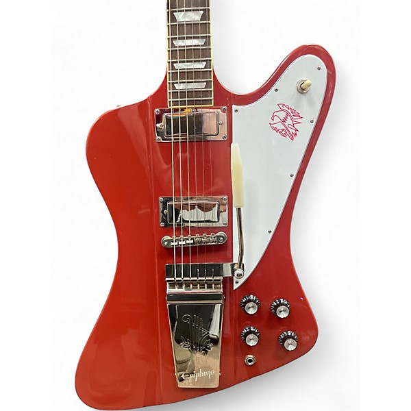 Used Epiphone firebird (inspired by gibson) Red Solid Body Electric Guitar