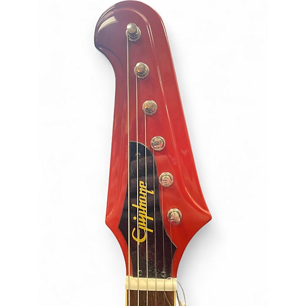 Used Epiphone firebird (inspired by gibson) Red Solid Body Electric Guitar
