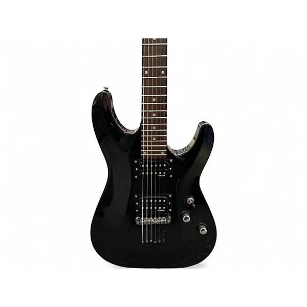 Used Schecter Guitar Research DIAMOND OMEN 6 Black Solid Body Electric Guitar