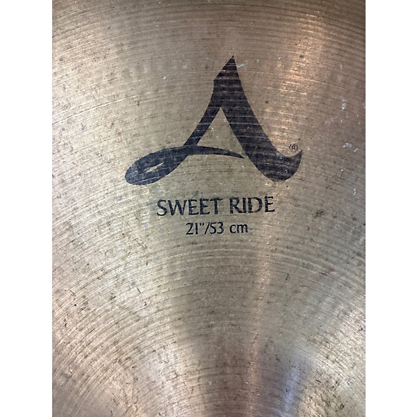 Used Zildjian 21in A Custom Sweet Ride Cymbal