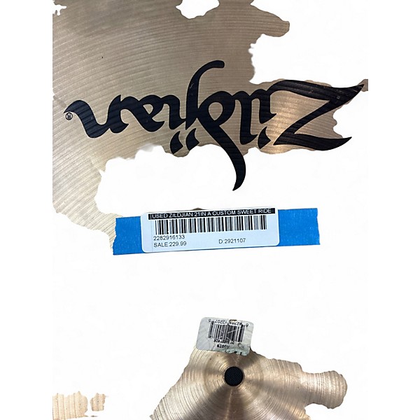 Used Zildjian 21in A Custom Sweet Ride Cymbal