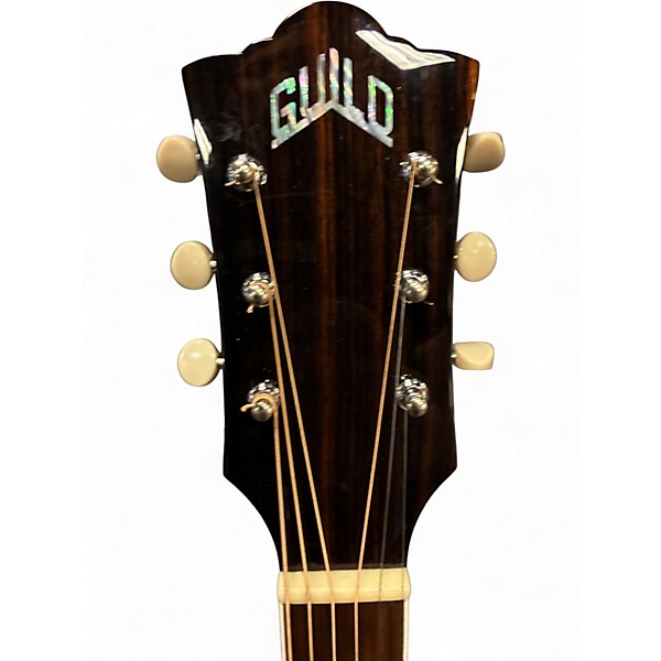 Used Guild M260E Deluxe Sunburst Acoustic Electric Guitar