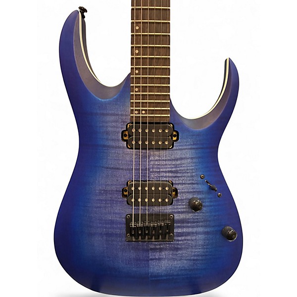 Used Ibanez RGA42FM Trans Blue Solid Body Electric Guitar