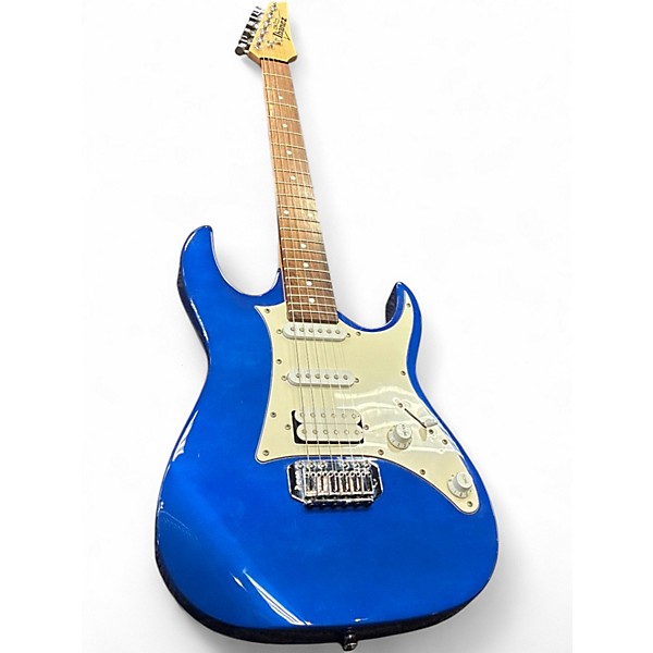 Used 2016 Ibanez Gio Ax Blue Solid Body Electric Guitar