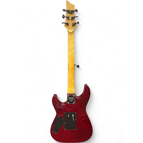 Used Schecter Guitar Research Omen Extreme 6 Floyd Rose Red Solid Body Electric Guitar