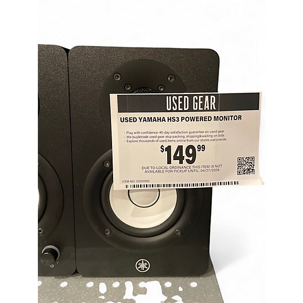 Used Yamaha HS3 Powered Monitor