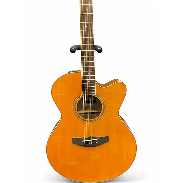Used Yamaha CPX600 Natural Acoustic Electric Guitar