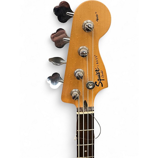 Used Squier Affinity Jazz Bass Black Electric Bass Guitar