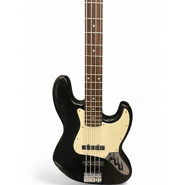 Used Squier Affinity Jazz Bass Black Electric Bass Guitar