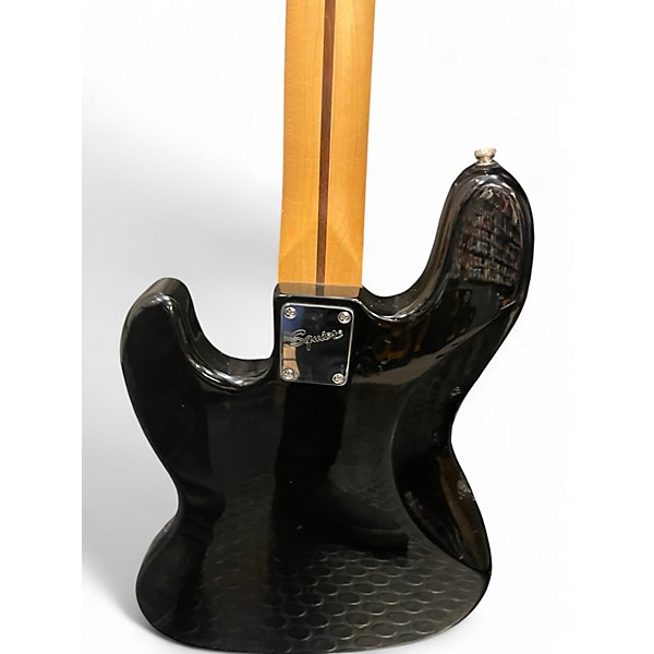 Used Squier Affinity Jazz Bass Black Electric Bass Guitar