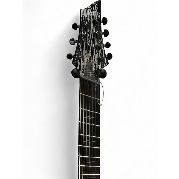 Used Schecter Guitar Research C7 FR-S Silver Solid Body Electric Guitar