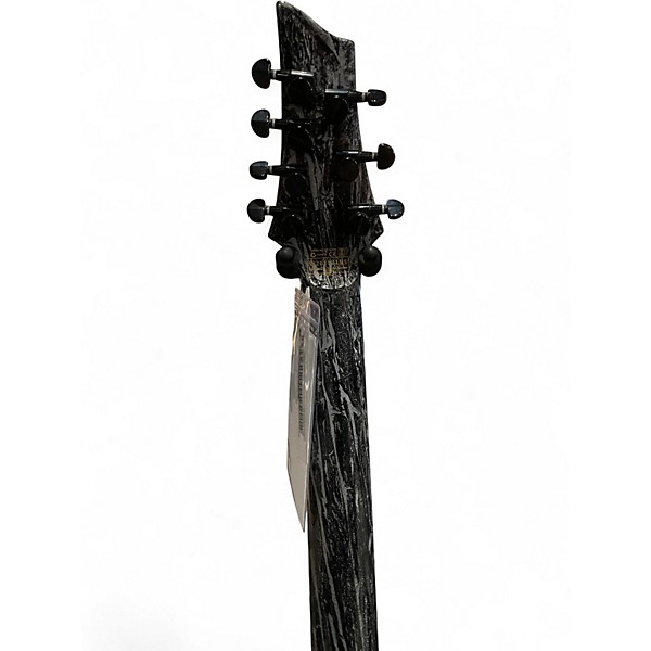 Used Schecter Guitar Research C7 FR-S Silver Solid Body Electric Guitar