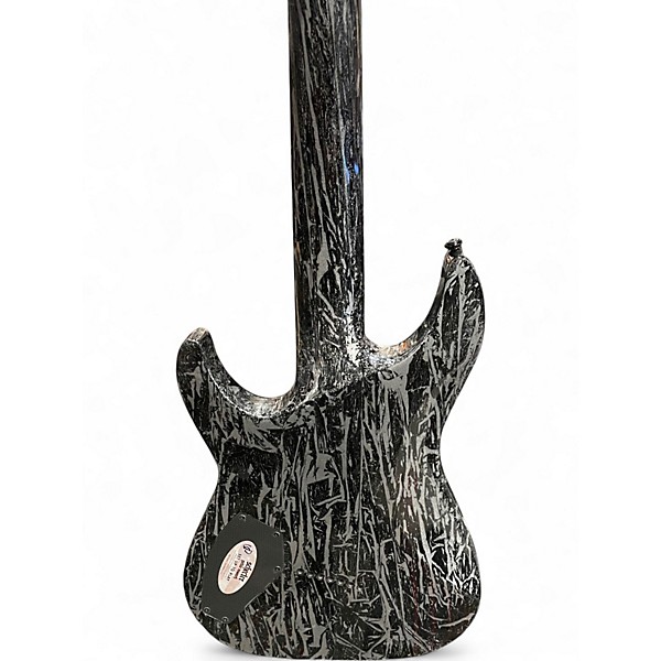 Used Schecter Guitar Research C7 FR-S Silver Solid Body Electric Guitar