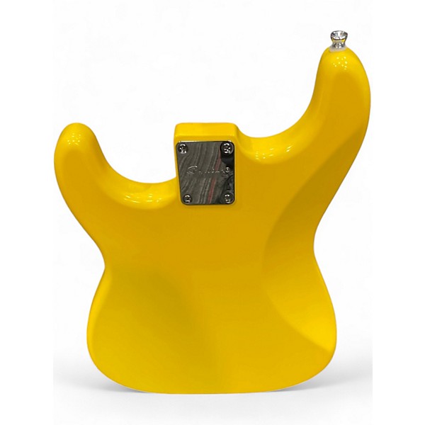 Used Squier Fender Limited Edition Squier Sonic Stratocaster HT Graffiti Yellow Solid Body Electric Guitar