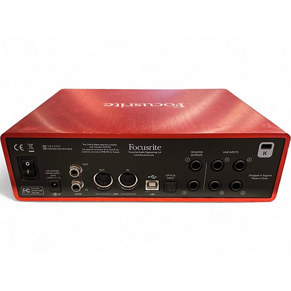 Used Focusrite Scarlett 18i8 Audio Interface