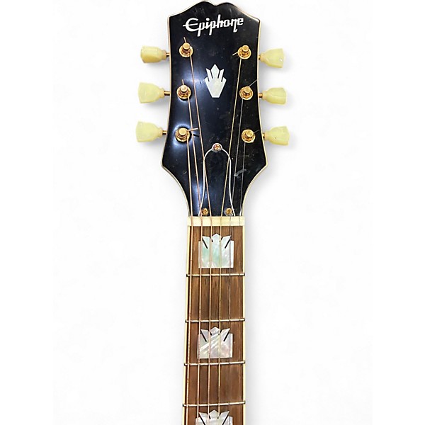 Used Epiphone inspired by j200 Vintage Natural Acoustic Electric Guitar