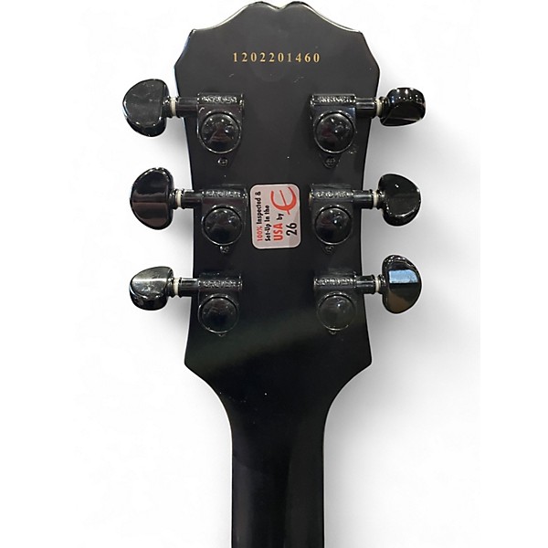 Used Epiphone Les Paul Custom Prophecy Plus Trans Black Solid Body Electric Guitar