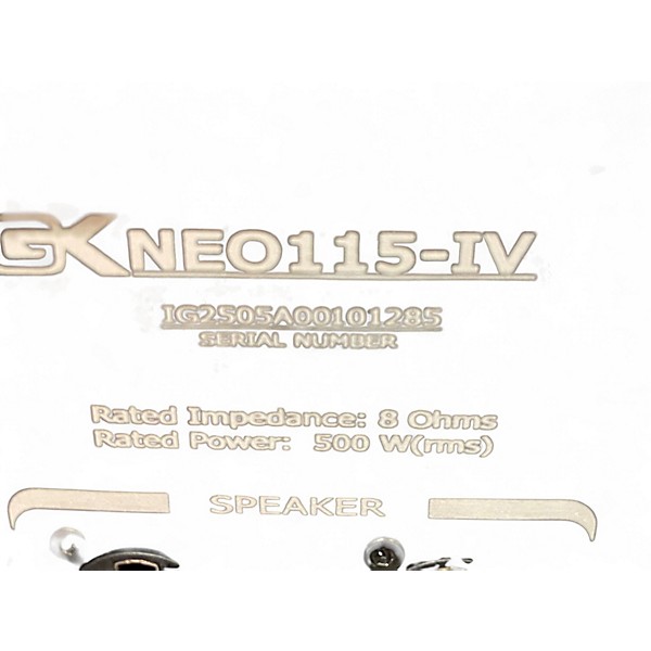 Used Gallien-Krueger Neo 115-IV 400W 1x15 Bass Cabinet