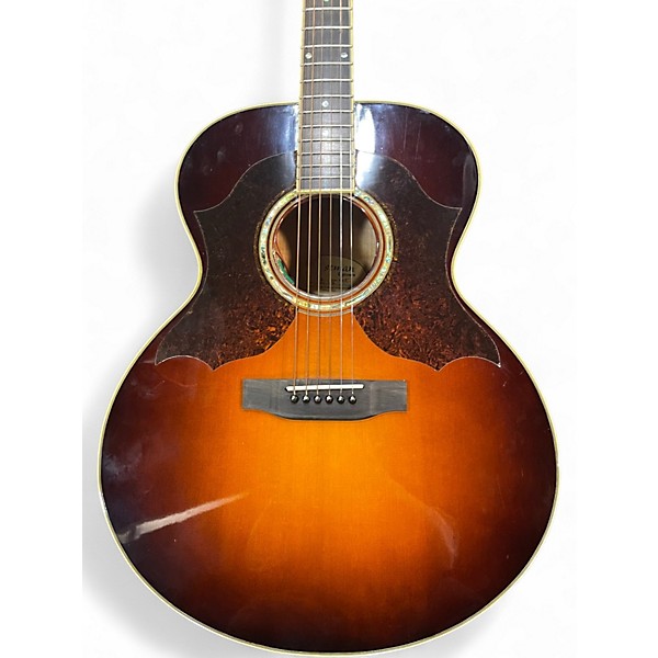 Used Eastman Jumbo Sunburst Acoustic Electric Guitar