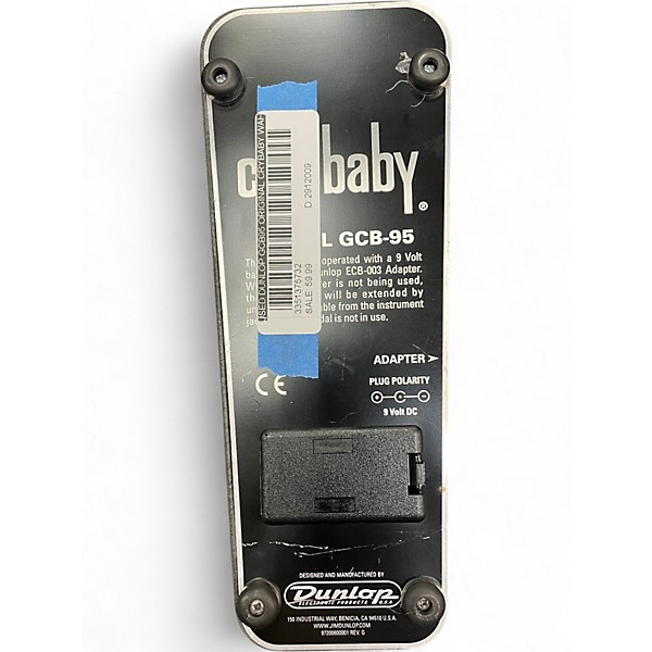 Used Dunlop GCB95 Original Crybaby Wah Effect Pedal