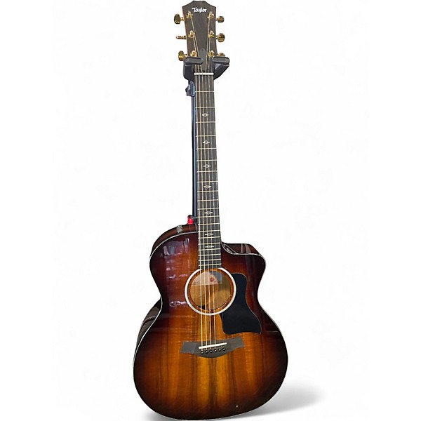 Used Taylor 224CEKDLX Worn Natural Acoustic Electric Guitar