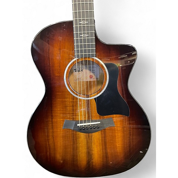 Used Taylor 224CEKDLX Worn Natural Acoustic Electric Guitar
