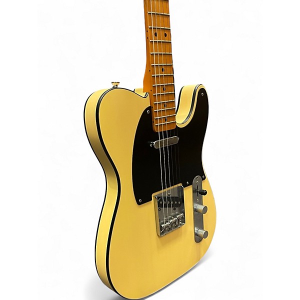 Used Squier 40TH ANNIVERSARY TELE SATIN VINTAGE BLONDE Solid Body Electric Guitar