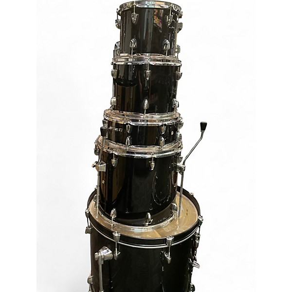 Used Sound Percussion 5 Piece 5 piece black Drum Kit