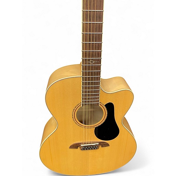 Used Alvarez AJ80CE Artist Series Jumbo Natural Acoustic Electric Guitar