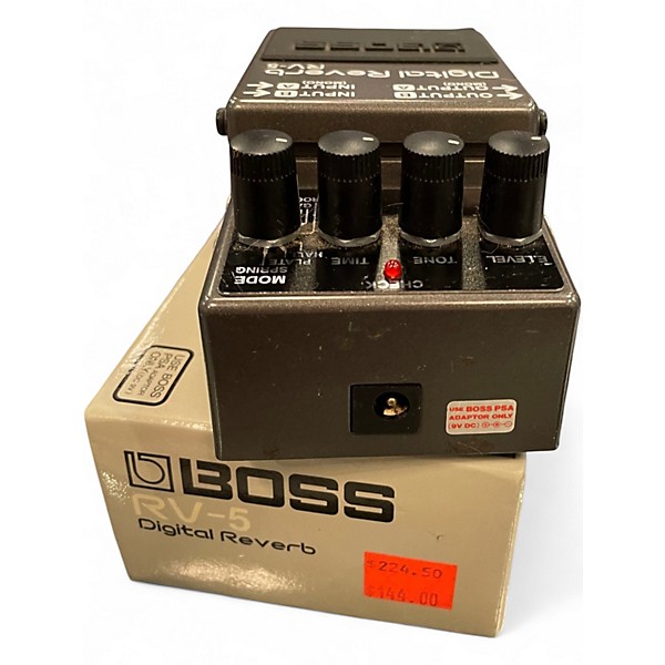 Used BOSS RV5 Digital Reverb Effect Pedal