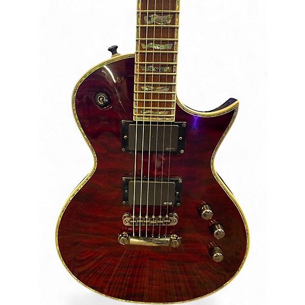 Used ESP LTD EC1000 Black Cherry Solid Body Electric Guitar