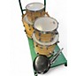 Vintage 1970s Ludwig 4 Piece Butcher Block Vintage Blonde Drum Kit