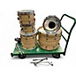 Vintage 1970s Ludwig 4 Piece Butcher Block Vintage Blonde Drum Kit