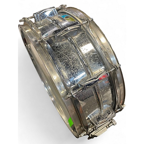 Vintage 1970s Ludwig 14X5.5 Supraphonic Snare Chrome Silver Drum